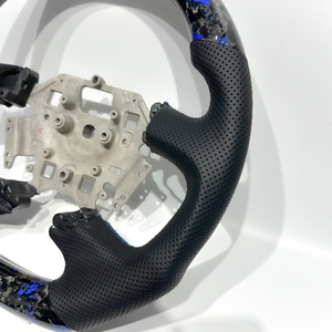 Volant en fibre de carbone forgée pour Ford Falcon BA <span class=keywords><strong>BF</strong></span> XR6 XR8, personnalisable, cuir perforé, vente directe usine - Product Image 2
