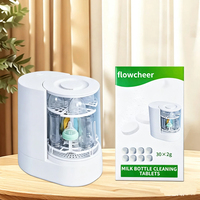 Tablettes de nettoyage pour biberons, haute efficacité, écologiques, entièrement naturelles, nettoyage en profondeur, sûres pour l'hygiène des biberons, compatibles