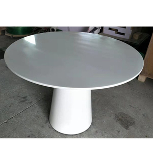 Bàn Ăn Tròn Bằng Acrylic Đá Cẩm Thạch Trắng - Product Image 1