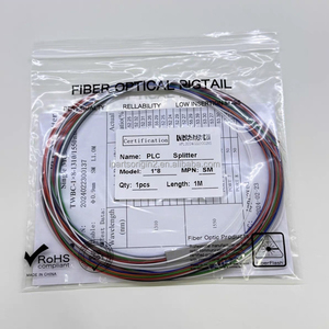 Divisor PLC de Fibra Óptica Monomodo 1x8 de 1M de Longitud con Cubierta LSZH de 0.9mm OD, Fabricado en China para Redes FTTH - Product Image 3