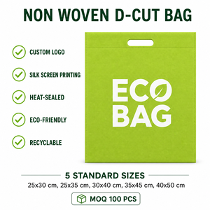 Borsa con Manico Fustellato in Tessuto Non Tessuto Personalizzata OEM, Borsa <span class=keywords><strong>per</strong></span> <span class=keywords><strong>la</strong></span> <span class=keywords><strong>Spesa</strong></span> Riutilizzabile Ecologica all'Ingrosso con Stampa Logo - Product Image 3
