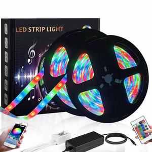 Bande lumineuse LED intelligente et flexible pour décoration de Noël, SMD5050 RGB 12V, bande lumineuse LED changeante de couleur pour chambre à coucher - Product Image 2