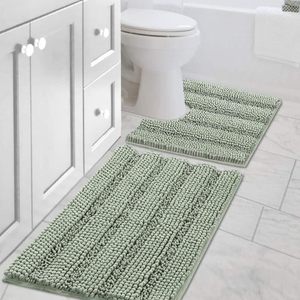 Tappetino da Bagno Minimalista in Poliestere Tinta Unita, Morbido Antiscivolo e Assorbente per Bagno Moderno e <span class=keywords><strong>Arredamento</strong></span> Interno Hotel - Product Image 1