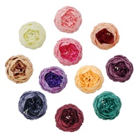 Tête de fleur de pivoine de 9 cm avec toucher naturel pour l'arrangement floral artificiel, décoration romantique pour mariage et maison