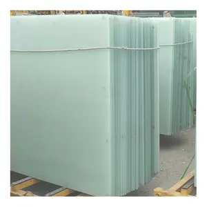 Factory Price High Quality Obscure Translucent Pure Milky Opaque Opal Milk Porcelain White Laminated Glass