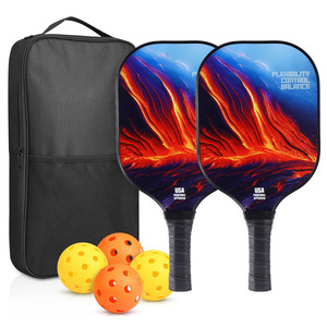 Juego de Palas de Pickleball Aprobadas por la USAPA, Raquetas con Núcleo de Panal, 4 Pelotas, Funda Portátil para Raqueta, Bolsa de Transporte, Kit de Regalo, Interior/Exterior - Product Image 2