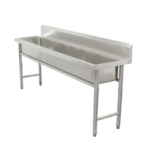 Pabrik kualitas tinggi 304 baja tahan karat wastafel sekolah kantin dapur batu wastafel - Product Image 1