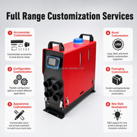 Chauffage de stationnement diesel vertical tout-en-un OkyRie AX51V 5KW à faible consommation de carburant, ECU optimisé, autonomie prolongée par réservoir