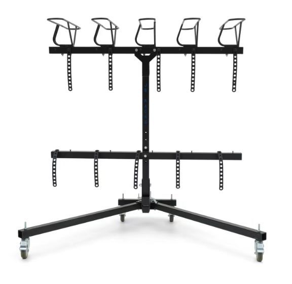 Porte-vélos D'attelage 5 Vélos - Acier Allié, Pliable, Capacité 175 Lbs, Neuf
