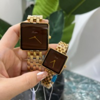 Montre à quartz élégante et simple unisexe en acier inoxydable Scottie 9772, étanche, couleur assortie de qualité supérieure, montres exclusives pour couples