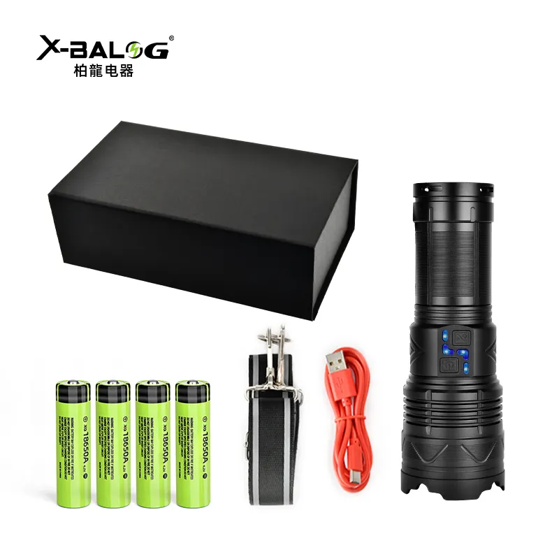 Ultra bright flashlight explosion proof defensive rechargeable tactical led flashlight