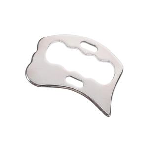 Masajeador Facial de Acero Inoxidable con Forma de Cuchillo y Superficie de Espejo Gua Sha para la Movilización de Tejidos Blandos del Rostro, Reduce la Tensión Muscular - Product Image 1