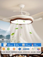 Ventilateur de plafond invisible avec télécommande LED, design minimaliste moderne, température de couleur réglable, montage au plafond, haut de gamme, CRI élevé