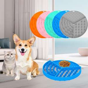 Tapis de léchage en silicone <span class=keywords><strong>pour</strong></span> chat et chien avec ventouses Tapis de léchage <span class=keywords><strong>pour</strong></span> animaux de compagnie Tapis de léchage <span class=keywords><strong>pour</strong></span> chiens non toxique sans Bpa Tapis d'<span class=keywords><strong>alimentation</strong></span> lente écologique - Product Image 1
