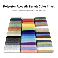 Panneaux acoustiques modernes pour hôtels, matériaux acoustiques colorés en feutre PET, panneaux absorbants le son en polyester, panneaux muraux acoustiques pour intérieur