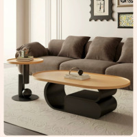 Table basse moderne décontractée en bois massif blanc de style luxueux avec tiroir de rangement, niveau E1, petite table pour appartement, salon, meubles de maison