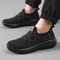 Mocassins respirants et légers pour hommes, avec semelle extérieure en PU antidérapante et amortie, style décontracté et tendance pour la marche
