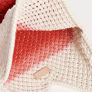 Bolso de Hombro Grande de Ganchillo Hecho a Mano para Mujer, de Lujo, Abierto, Portátil, para Viaje, Playa, Almacenamiento, con Logotipo Personalizado, Tipo Shopper - Product Image 5