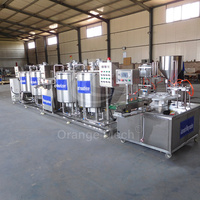 Acier inoxydable100l150l 300l 500l Mini petit miel jus lait pasteurisateur prix de la machine traitement du yaourt ligne de production