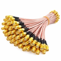 Kabel RF RG316 SMA Sudut Kanan 50 Ohm Coaxial Jumper untuk Antena WiFi GPS Perakitan Kabel Kustom