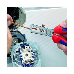 Knipex-11 02 160 SB ที่ปอกฉนวนกันความร้อนที่มีสปริงเปิดเป็นที่น่าพอใจสีดำอเนกประสงค์หัวขัดที่จับด้วย Multi-C - Product Image 2