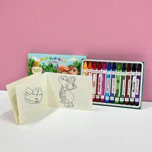 Crayons de peinture pour bébés, 12 couleurs, sans taches, lavables, pigments brillants, prise en main facile, papeterie artistique pour tout-petits, vente en gros - Product Image 1
