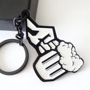 بيع بالجملة سلاسل مفاتيح مخصصة من سبائك الزنك الناعمة حامل مفاتيح ذات شعار شخصي سلاسل مفاتيح مخصصة - Product Image 2