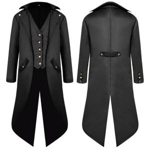 Vêtements médiévaux, veste mi-longue punk vintage, costume pour homme, Halloween, Pâques - Product Image 1