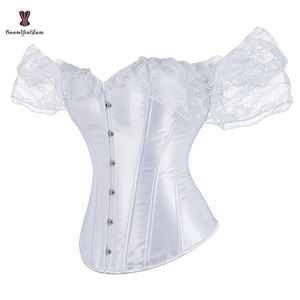 Corsetto Modellante Taglia Grande S-XXXXXXL 2022, Top in Raso di Seta Bianco per Creare Abiti da Sposa - Product Image 4