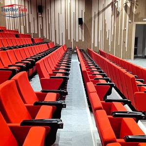 Asientos de Auditorio de Diseño Único con Tela Resistente para Fábricas, Escuelas y Teatros, Muebles de Hierro de Estilo Moderno - Product Image 6