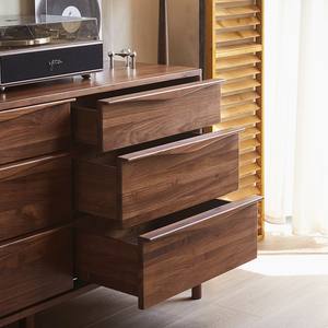 Gabinete de Almacenamiento Multifuncional de <span class=keywords><strong>Madera</strong></span> Sólida Nórdica Moderna y Sencilla con Nueve Cajones de Nogal Negro Norteamericano para Sala de Estar o Dormitorio - Product Image 3