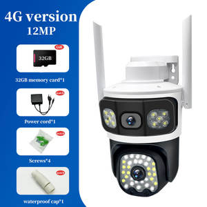 LEVOFAST Nueva lente dual Tres pantallas 2 + 2MP Interior WiFi Exterior Cámara de red 4G Seguimiento automático Cámara de seguridad - Product Image 5