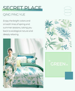 Cloudland QingpingYue baskılı tasarımcı 100% nevresim setleri nevresim takımı yastık kılıfı kraliçe 3 adet % yatak çarşafı pamuk - Product Image 6