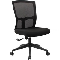 Chaise de travail pas cher sans accoudoir chaise d'ordinateur chaise de bureau en tissu sans bras
