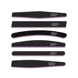 פצירות ציפורניים מקצועיות 80 100 180 גריט, פצירת ציפורניים קוריאנית לבנה זברה, סיטונאי, מניקור, מותג פרטי, פצירת ציפורניים ניתנת להסרה - Product Image 6