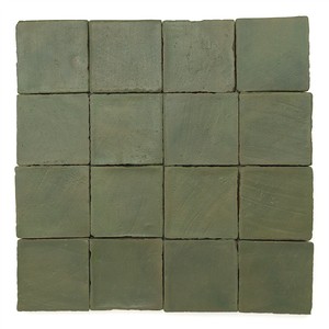 Piastrelle Quadrate Verde Oliva 10x10 Finitura Opaca per Pareti e Pavimenti - Product Image 1