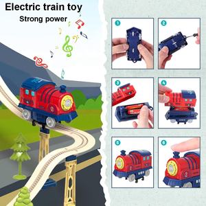 206 pièces enfant électrique voie ferrée voiture fente jouet dépanneur thème bricolage assemblage <span class=keywords><strong>Train</strong></span> piste jeu ensemble éducatif Railcar jouet - Product Image 5