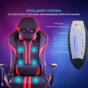 Vente en gros de mobilier de bureau Fauteuil de gaming ergonomique à LED avec massage et haut-parleurs Cadeira Gamer RGB Preto Rodas de silicone <span class=keywords><strong>DR</strong></span> - Product Image 2