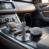 Sirène d'alarme sonore 12-24V pour voiture avec déclencheur vocal personnalisé 4 canaux, adaptateur AC/DC, avertisseur sonore et klaxon d'alarme de marche arrière