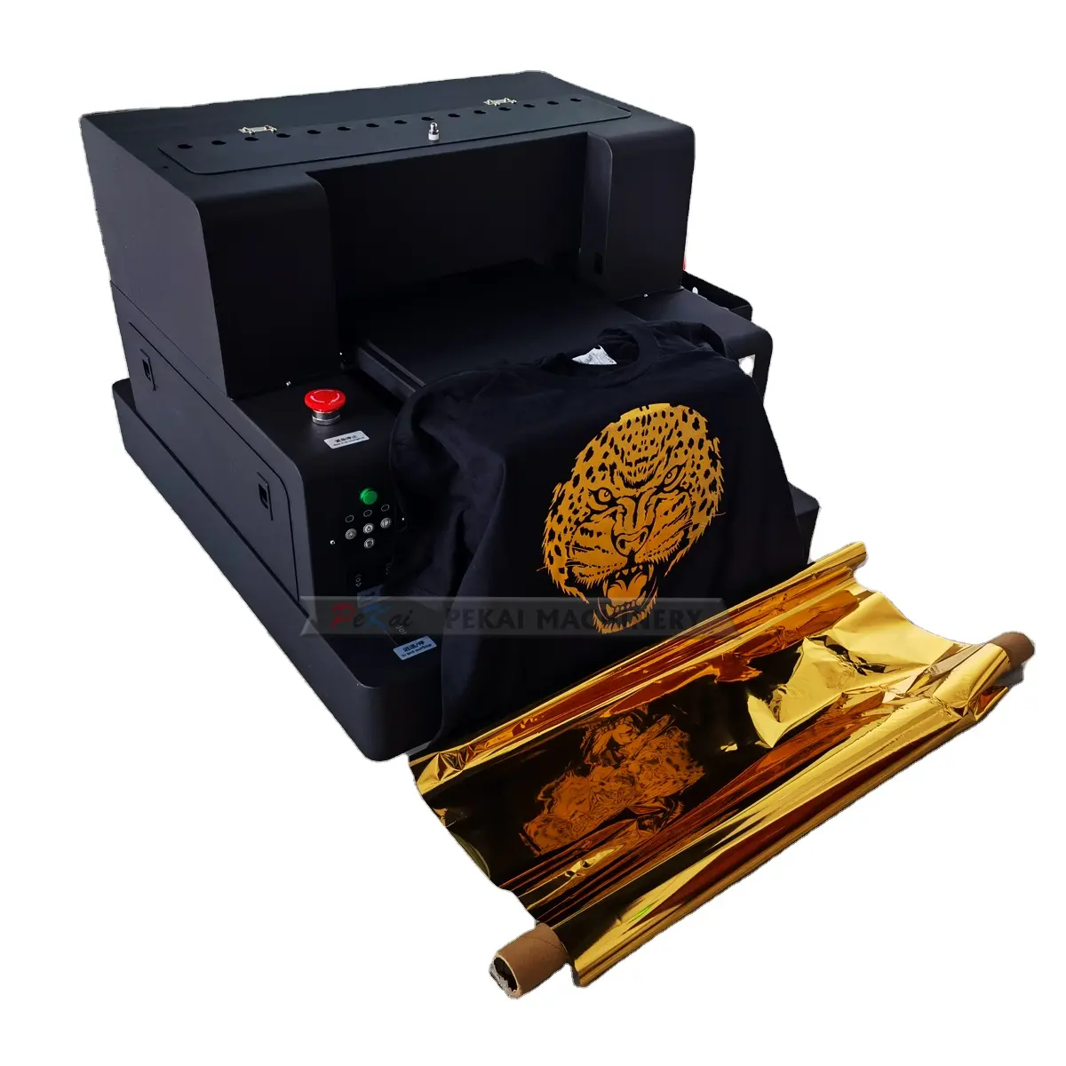 A3 שטוחה אוטומטי מכונת דפוס מתכתי זהב כסף לחיות מחמד סרט העברת חום DTF מדפסת