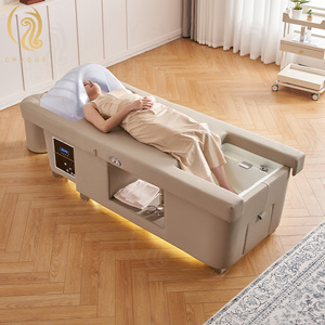 Kursi Pedikur Chuque Salon Furniture dengan Wastafel Shampoo, Kursi Pijat Kaki Elektrik, Bak Mandi Kaki, Tempat Tidur Spa Kepala Jepang - Product Image 3