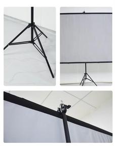 Écran de projection extérieur 80 pouces avec cadre métallique, support trépied 16:9, portable, léger, en fibre de verre, gain 1.2, installation facile, cinéma maison - Product Image 3