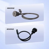 Cable de Extensión Circular Tipo C 3.2 Hembra Sin Cubierta de Lshitech, 0.3-1m, Apto para Todos los Dispositivos Electrónicos