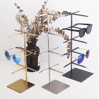 Lunettes de soleil Rack Organisateur Titulaire Crochets Vitrine Table Top Publicité Lunettes Vendeurs Métal Lunettes Lunettes Présentoirs