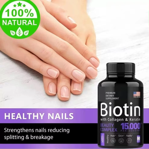 OEM özel etiket biyotin kapsül saç büyüme hapları kadınlar için kollajen Keratin güzellik karmaşık saç çivi bakımı için yetişkinler için - Product Image 3