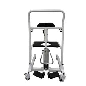 เครื่องย้ายผู้สูงอายุด้วยระบบไฮดรอลิก ปรับความสูงได้ ใช้ร่วมกับรถเข็นได้ โครงเหล็กสีขาว ความยาว 118 ซม. - Product Image 1