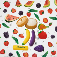 Ensemble de jouets sensoriels réalistes en forme de fruits et légumes, en TPR à remontée lente, pour le soulagement du stress