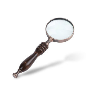 Classic Retro Handheld Magnifier 90 Mm Lens Ebony Handle Reading Books Jewelry Appraisal - Product Image 2