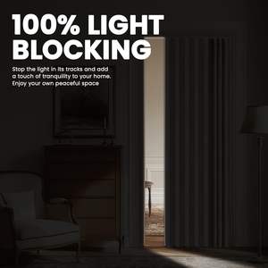 Tenda <span class=keywords><strong>a</strong></span> Pannelli Oscuranti Invisibili Pieghevoli e Scorrevoli in <span class=keywords><strong>Vetro</strong></span> per Camera da Letto con Chiusura Magnetica - Product Image 4