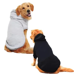 Hot Selling Pure Soft Luxury Extra Large Dog Clothes Winter Warm Pet Hoodies Outdoor Apparel For Pet Dogs